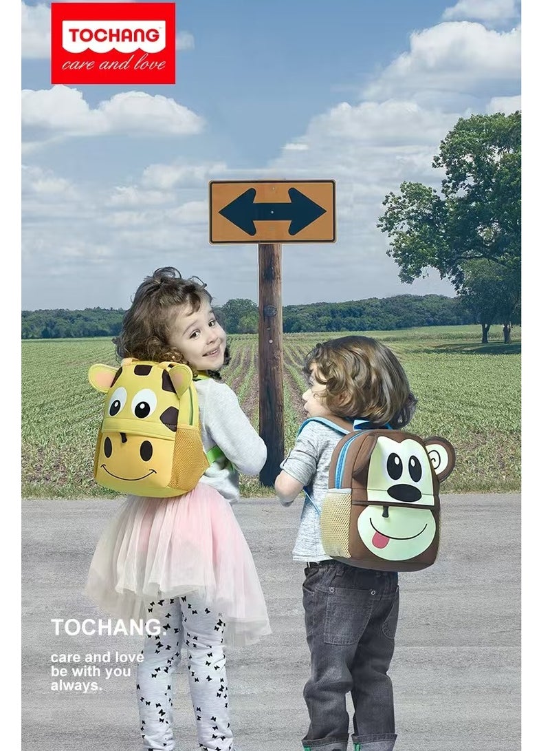 TongChang Animal Face Design Little Short Lightweight SBR Waterproof Backpack Bag for Toddlers Kids (Dinosaur) - Image 2