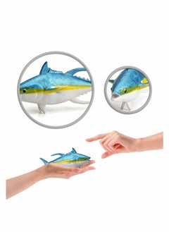 Excefore Realistic Mini Sea Creature Figures Toy, 10 Pcs Ocean Animal Pelagic Fish Figurine Set with Whale Sharks Tunas Swordfish Sailfish Sardines Educational Marine for Bath Pool Toy Cake Topper  - Image 3