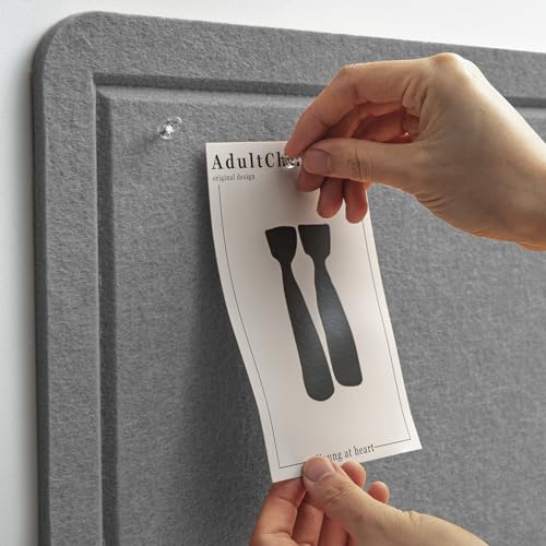 Lightomorrow Bulletin Board 36 x 24 inches Felt Board Decorative Pin Board Cork Board Alternative for Wall 3 x 2 Foldable SelfAdhesive Vision Board Prayer Board with 20 Pushpins Gray - Image 3