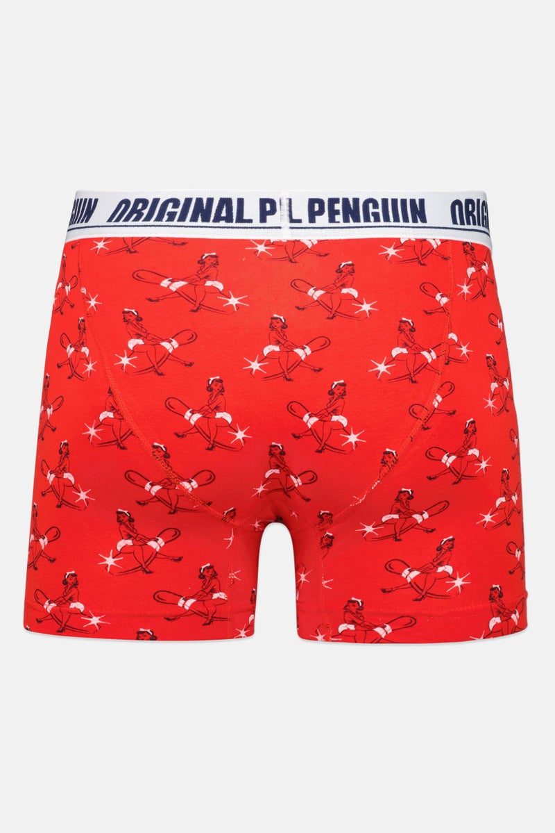 Original Penguin Men Graphic Print Boxer Trunks, Multicolor - Image 2
