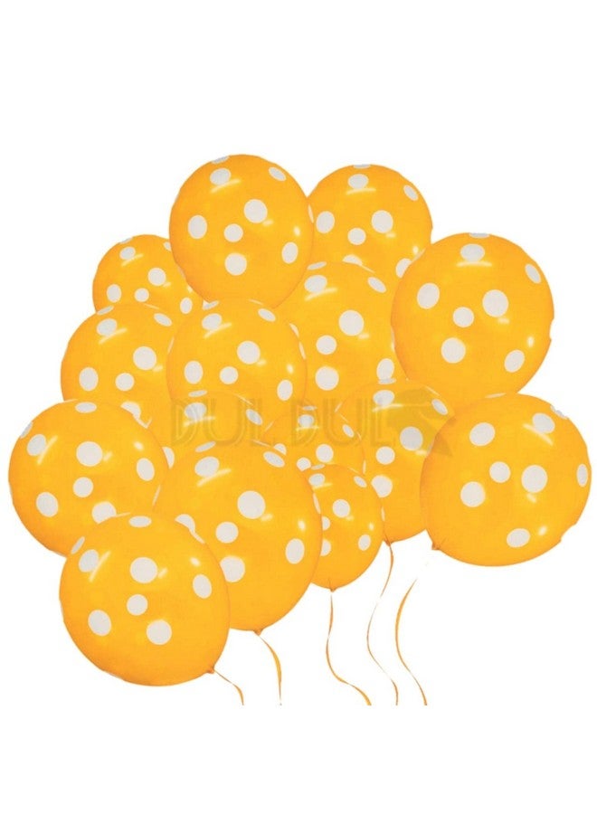 بالونات DUL DUL برتقالية منقطة، عبوة من 25 قطعة - بالونات حفلات - بالونات لاتكس مقاس 12 بوصة لتزيين أعياد الميلاد/الحفلات، ديكور حفلات استقبال المولود، بالونات حفلات ذات طابع خاص (برتقالي منقطة، 25)