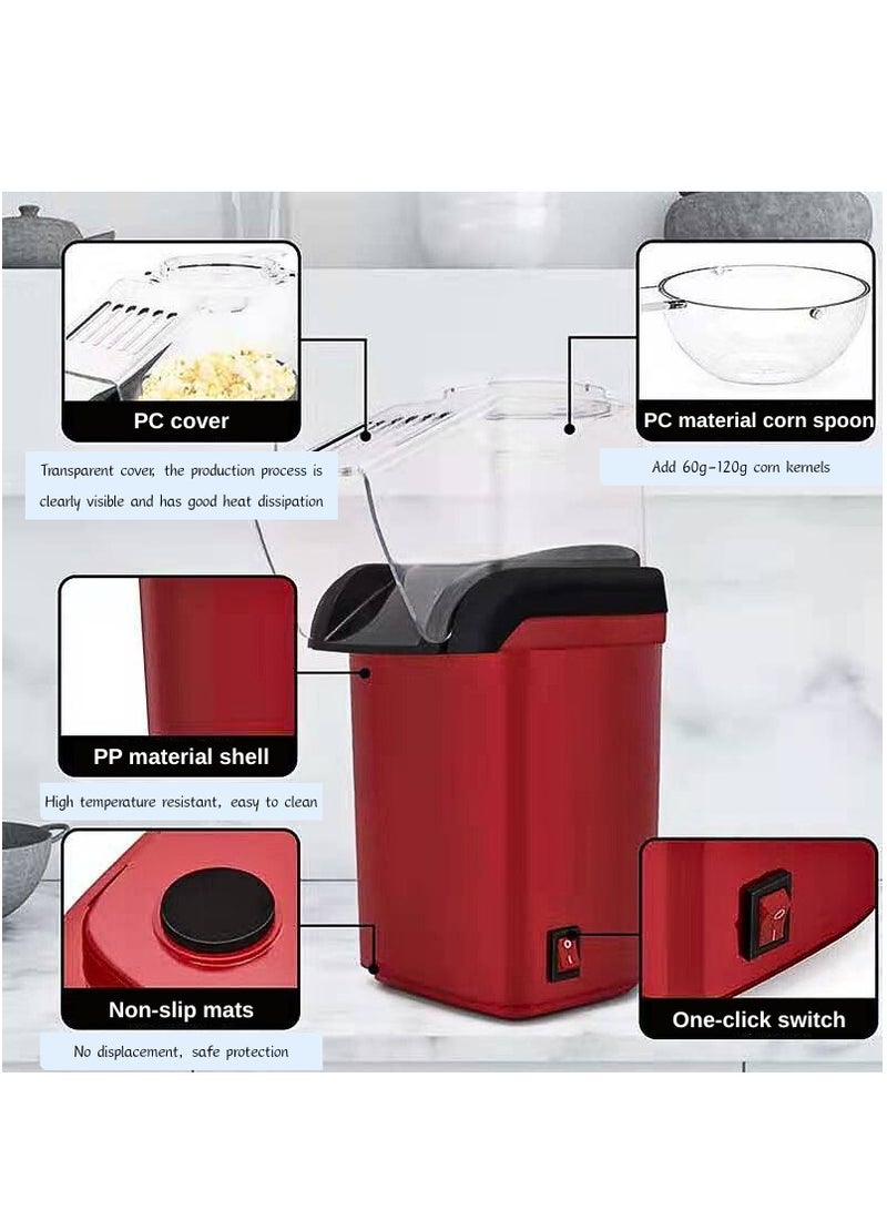 ماكدو صانعة فشار قوية بقوة 1200 واط مع غلاف من البولي بروبيلين وغطاء من البولي كربونات - تحكم بلمسة واحدة، قاعدة غير قابلة للانزلاق للاستخدام المنزلي، سهلة التنظيف والتشغيل - Image 2