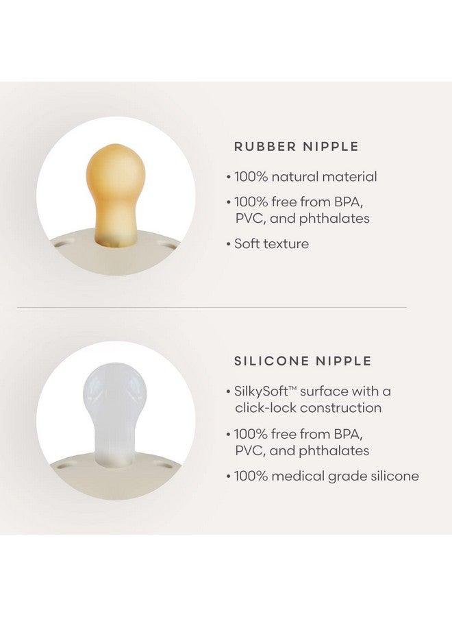 فريج لهاية فريغ أندرسن فيريتايل للأطفال من المطاط الطبيعي | صُنع في الدنمارك | خالية من مادة BPA (لون كريمي/أحمر خدود، من 0 إلى 6 أشهر) - Image 2