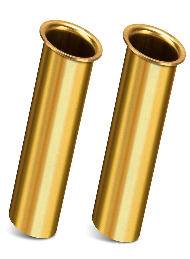 Hasanbar Brass Drain Tube for Boats, 3 Inch Long x 1 Inch ID Brass Boat Drain Plug Tube Transom Drain Tube for Transom, Motorwell, Splashwell, Livewell or Baitwell Installation, 2 Pack - Image 1