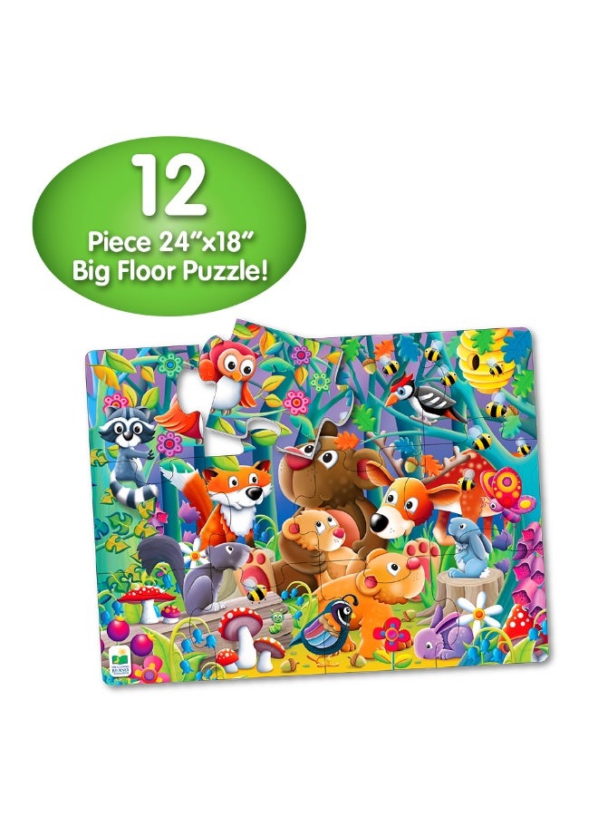 THE LEARNING JOURNEY MY FIRST BIG FLOOR PUZZLE -WOODLAND FRIENDS - Image 4