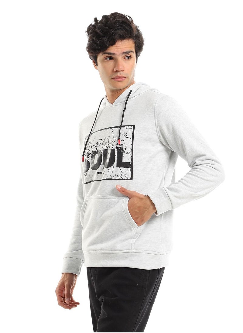 Caesar Printed ( SOUL) Hoodie - lightgrey  - Image 3