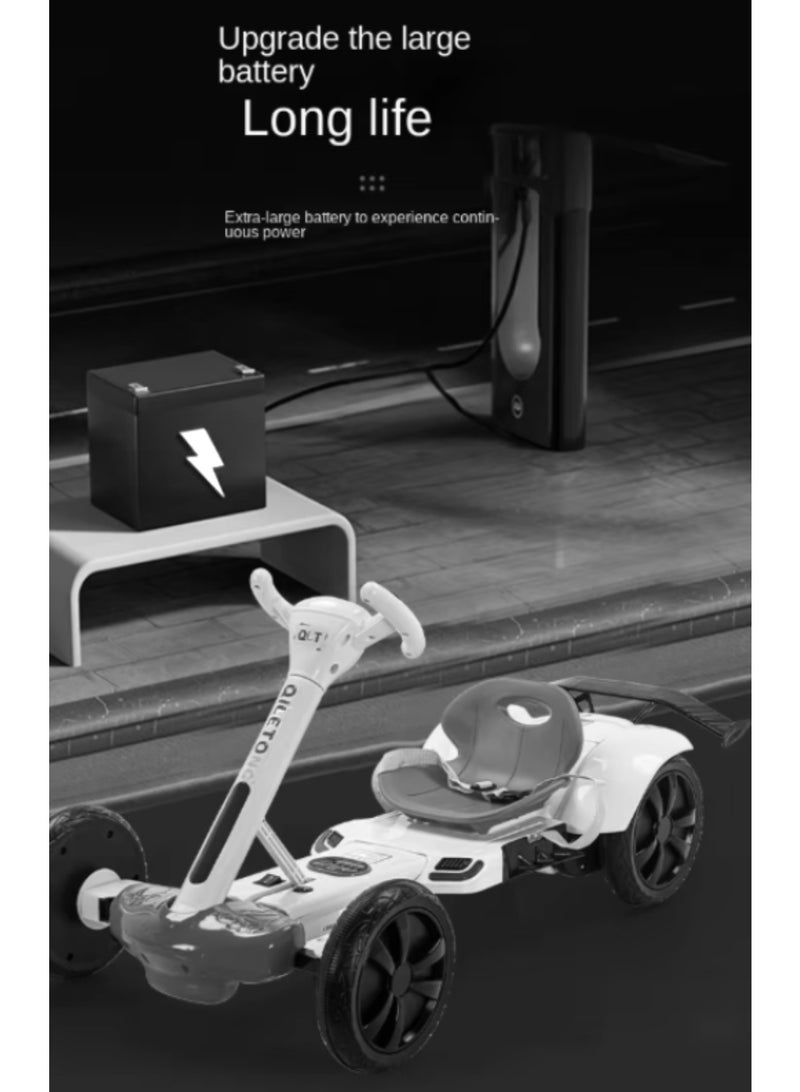 AS Large battery electric car with two motors and four wheels with lights - Image 4