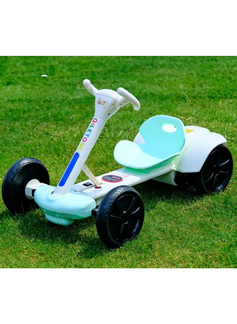 AS Large battery electric car with two motors and four wheels with lights - Image 1