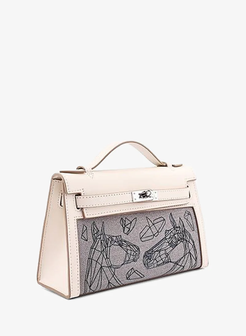 Iconstyle White Women’s Structured Satchel Handbag for Women | Best Price UAE