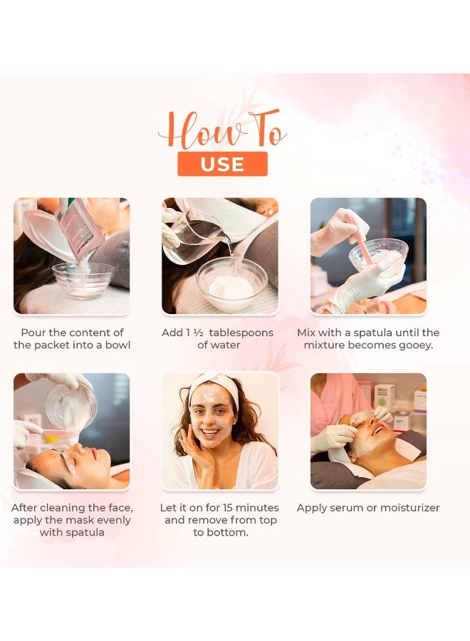 BRÜUN مجموعة قناع الجيلي القابل للتقشير - قناع مطاطي متميز - 10 علاجات - Image 4