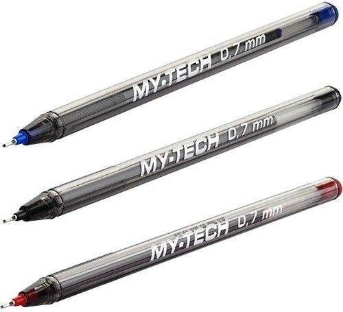 Pensan Ballpoint Pen Blue Black 3 Color Package Red 0.7mm My-Tech Ballpoint Pen 0.7mm 2240 - Image 1