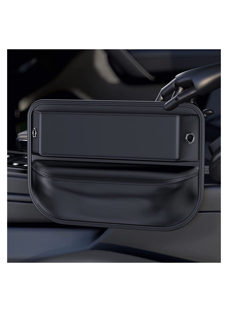 Y&D - SYOSI Car Seat Gap Storage, Leather Accessories for Front Premium Essential Storages, Adjustable Console Organizers Between Seats Phones, Glasses, Keys, Cards - Image 1