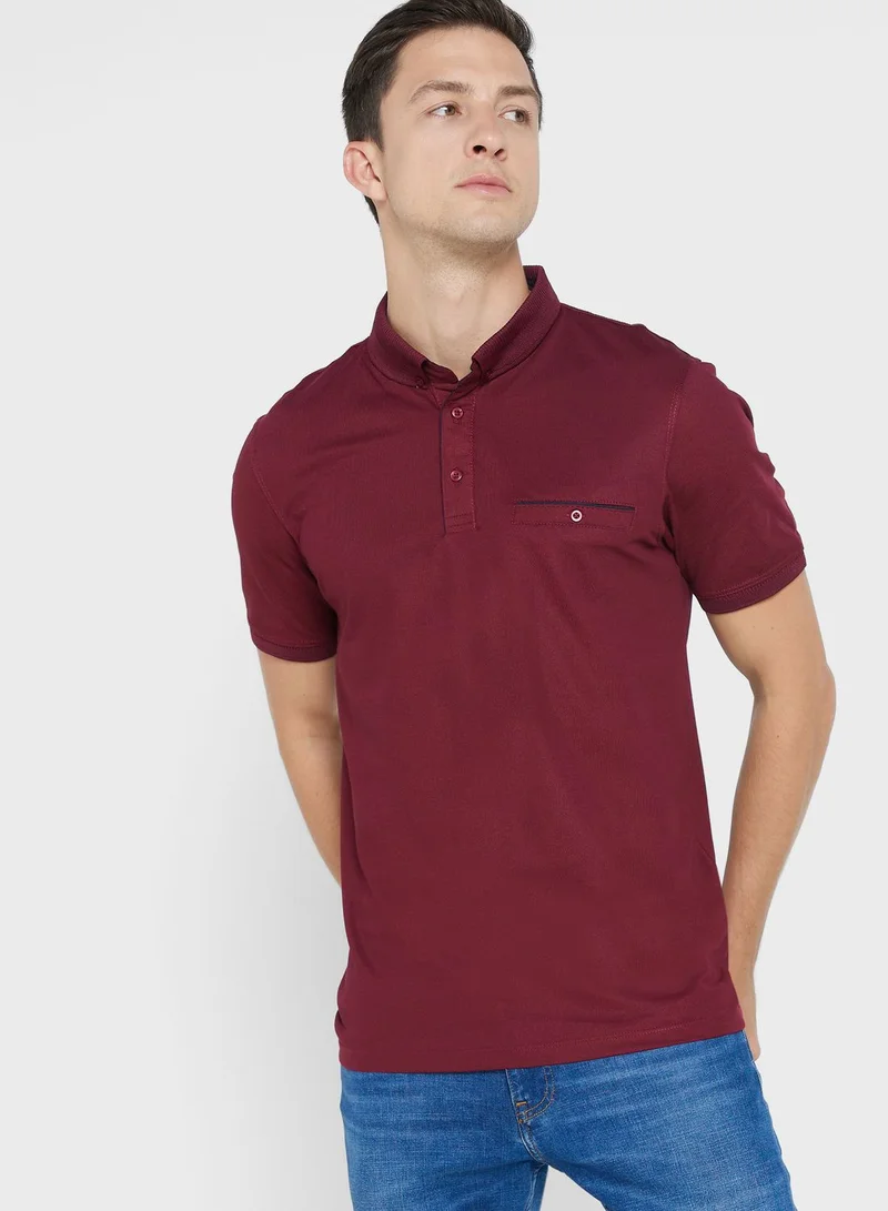 Robert Wood Short Leave Polo Shirt