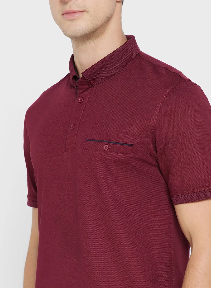 Robert Wood Short Leave Polo Shirt