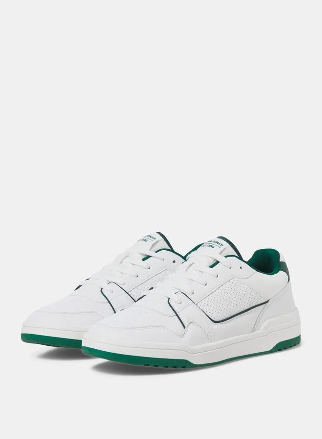 JACK & JONES Contrast Piped Lace Up Sneakers