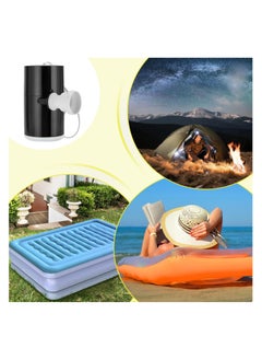 SYOSI Portable Air Pump, Quick-Fill Portable Mini Air Pump, Electric Rechargeable Air Pump with LED Light - Backpacker Tools Outdoor Adventure Equipment Air Pump for Hiking, Camping, Travelling  - Image 4