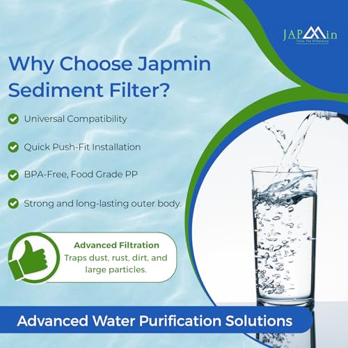Japmin 10” Sediment Filter for Water Purifier | RO Water Filter Cartridge - 6000L Life - Image 3