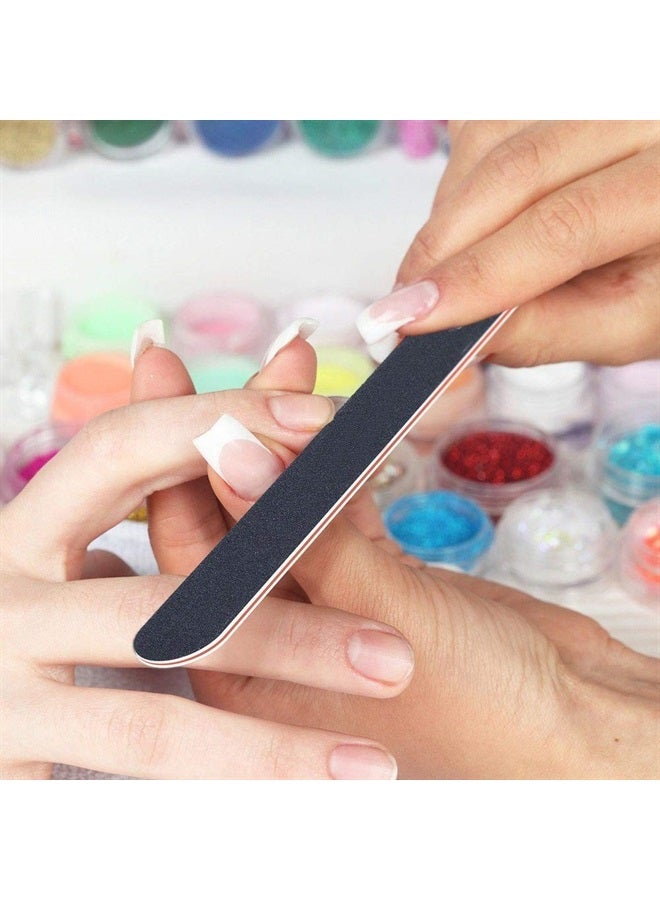 LTD Nail File 43ct 100/180 Grit Emery Board Filer for Acrylic/Natural Fingernail - Image 4