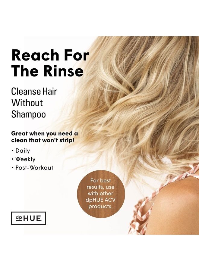 dpHUE Apple Cider Vinegar Hair Rinse, 8.5 oz - Shampoo Alternative & Scalp Cleanser - Removes Buildup & Protects Natural Hair Oils - Image 2