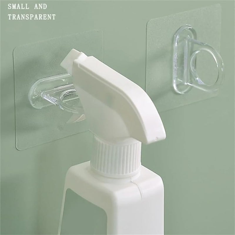 Adhesive Spray Bottle Hooks 20Pcs White Easy Install Bathroom Kitchen Home Hotel - Image 5