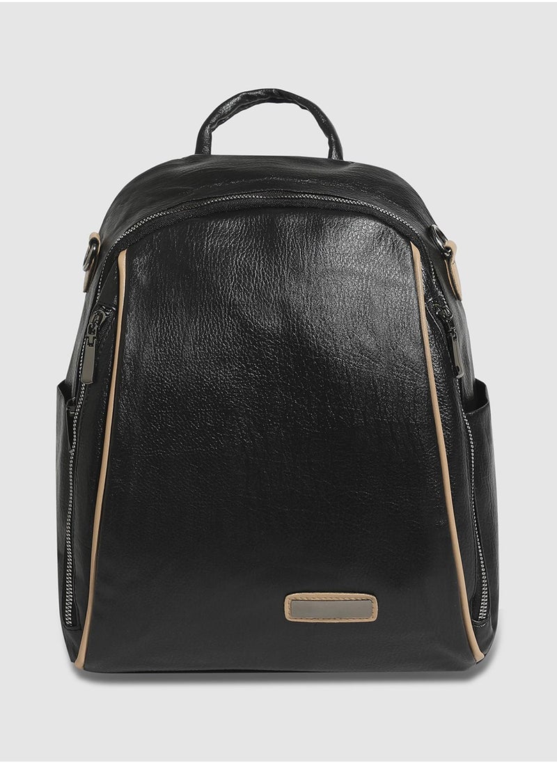 Haute Sauce Contrast Piping Backpack - Black  - Image 1