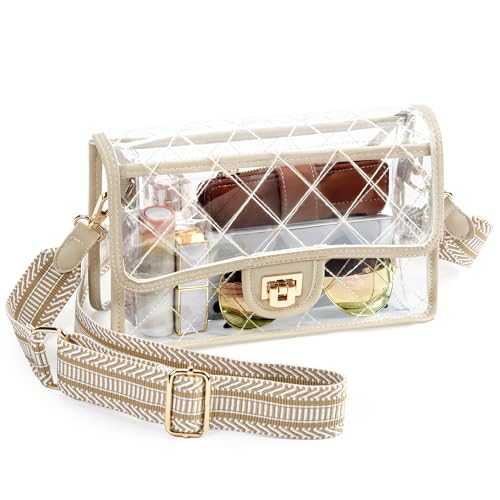 Missnine Clear Bag for Stadium Events Clear Crossbody Purse Stadium Approved Women Transparent Shoulder Bag for Concerts - Image 1