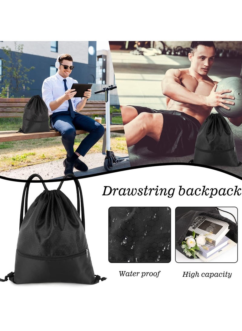 ToolHouse Fitness Backpack, Adjustable Waterproof Drawstring Backpack, Large Capacity Sports Drawstring Bag, Suitable for Workout, Travel and Daily Use - Image 3
