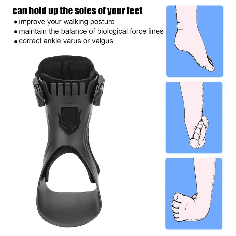 klarako AFO Ankle Brace,  Drop Foot Brace Orthosis Foot Drop Orthosis AFO Ankle Brace for Hemiplegia Stroke Shoes Walking(L-Left) - Image 3