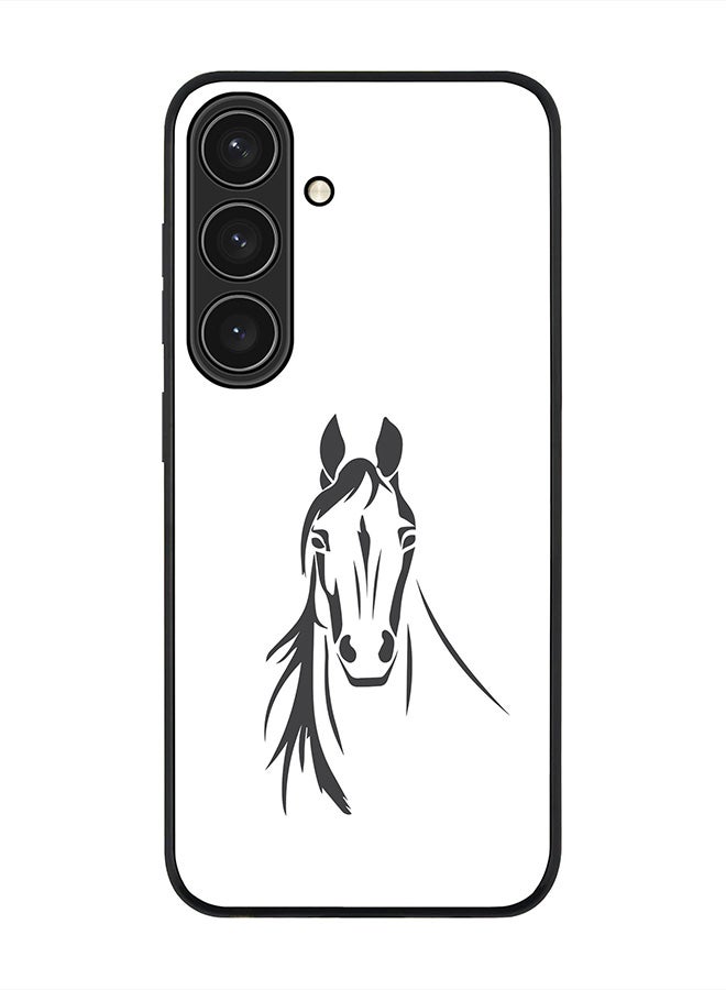 Stylizedd For Samsung Galaxy S25 5G Case,Slim fit Camera Protection, Shockproof Thin Phone cover  - Arabian Stallion - Image 1