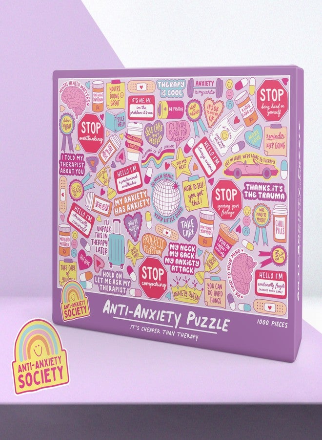 Bubblegum Stuff Anti-Anxiety Puzzle - 1000-Pieces Of Medidative Creativity - Unwind Your Mind - Unleash Your Cognitive Skills - It’s Cheaper Than Therapy! - Image 2