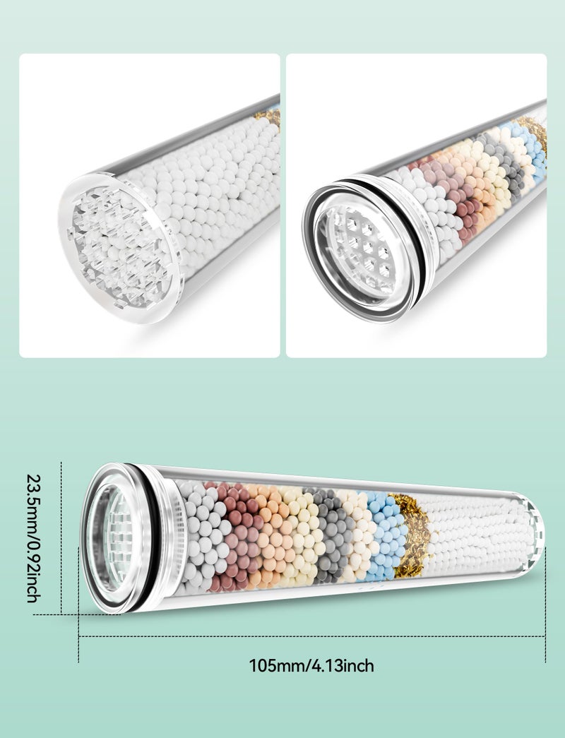 Magichome 2 Pack Replacement Filters for Handheld Shower Head - Water Softener Filters Beads for Hard Water - Remove Chlorine - Reduces Dry Itchy Skin - Image 3