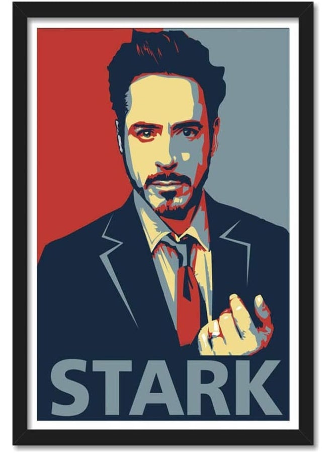Emoda Home Trove Tony Stark Framed Poster for Room and Office (Multicolour, 10 X 13 inch) - Image 1