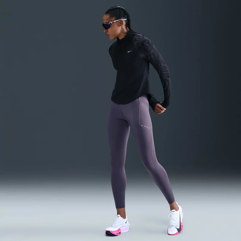 Nike Black Women's Tempo Flash Dri-FIT Running Top for Women | Best Price UAE