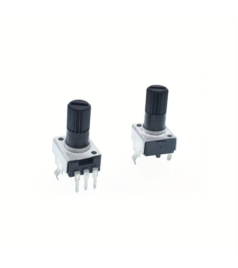 RV09 Type Horizontal Adjustable Potentiometer Resistor B10K Short Handle Pull Flower Shaft Electronic Component Robot Accessory - Image 4
