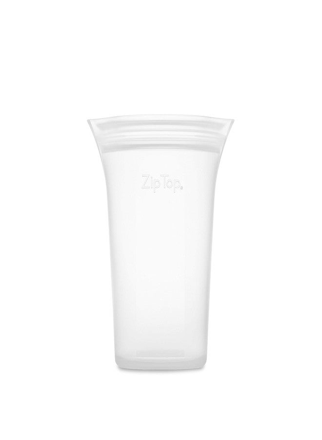 Zip Top Reusable Food Storage Bags | Medium Cup [Frost] | Silicone Meal Prep Container | Microwave, Dishwasher and Freezer Safe | Made in The USA - Image 2
