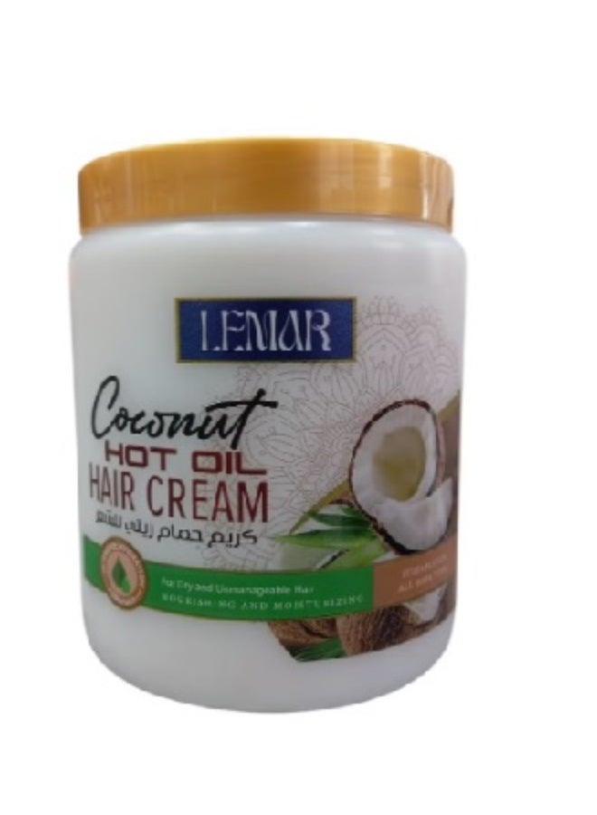 Coconut Oil Hair Cream for Colored and Damaged Hair 1000 ml