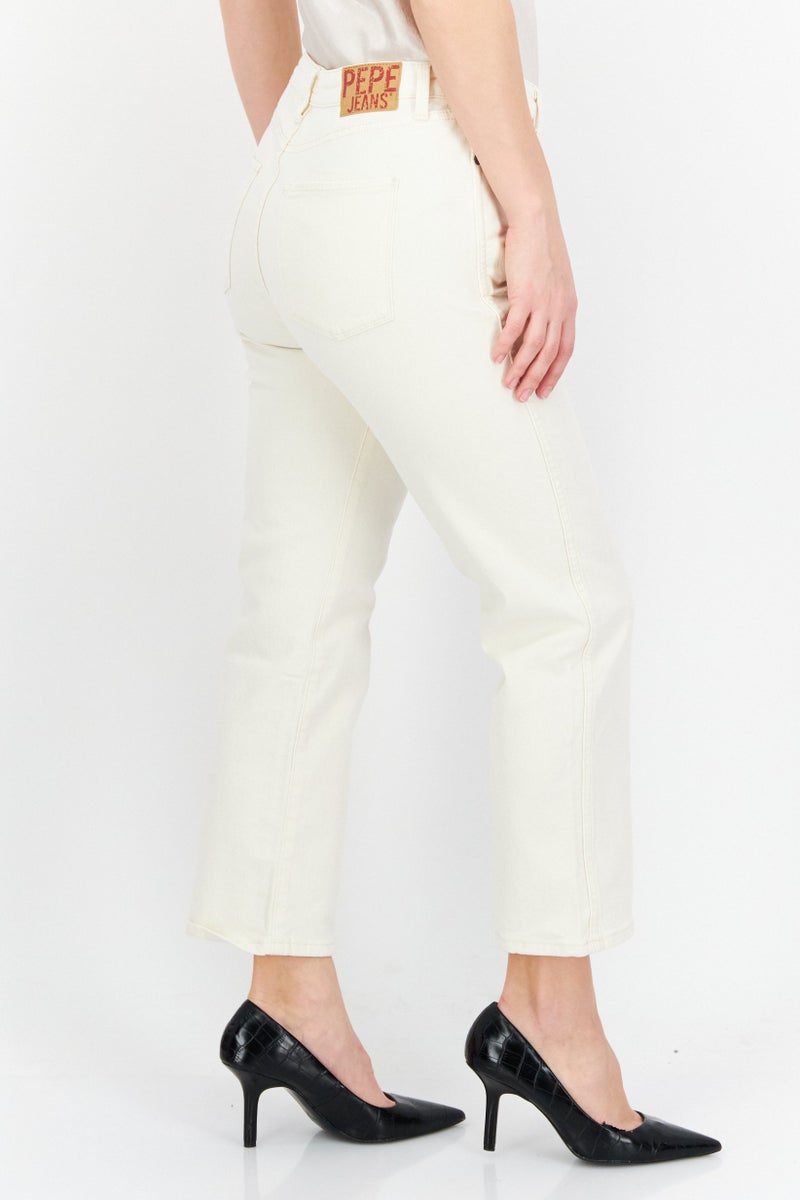 Pepe Jeans جينز نسائي ضيق بدون مرونة، كريمي - Image 2