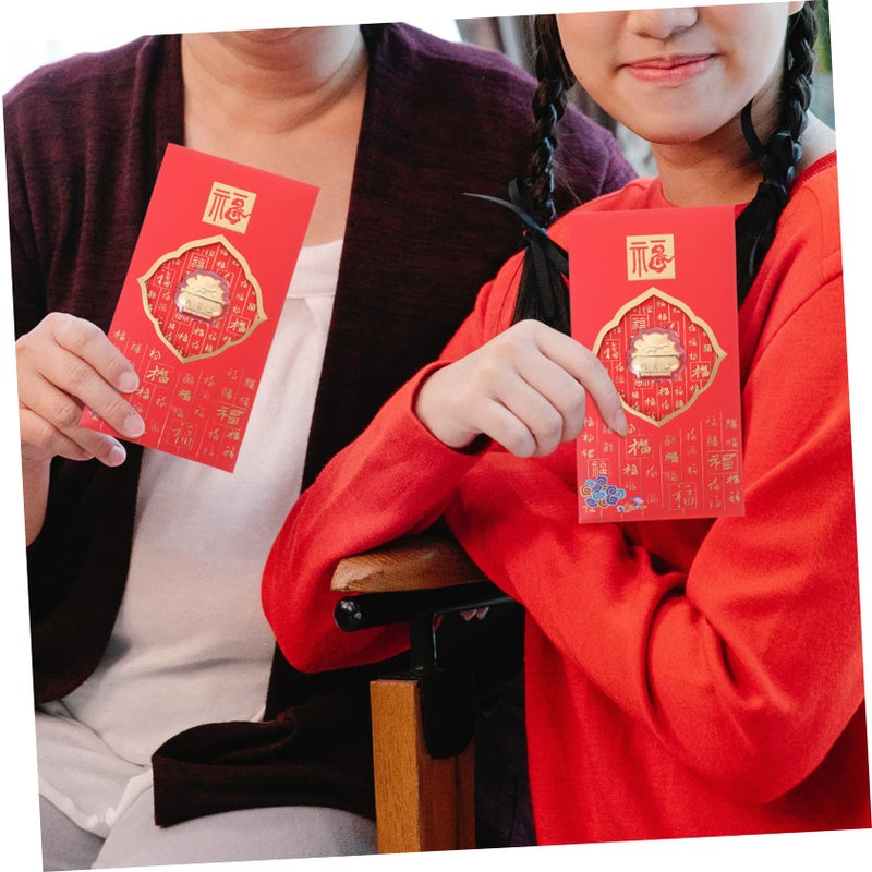 2pcs Chinese New Year Red Envelopes Money Packets for Wedding and Festival Gifts - Image 4