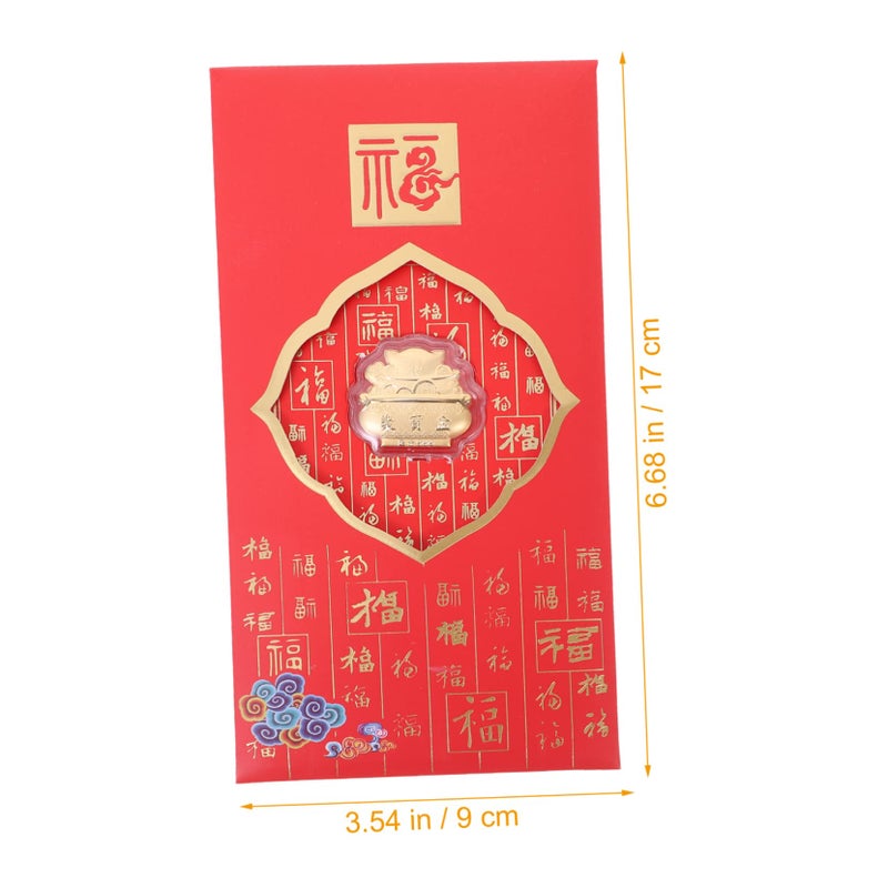 2pcs Chinese New Year Red Envelopes Money Packets for Wedding and Festival Gifts - Image 3