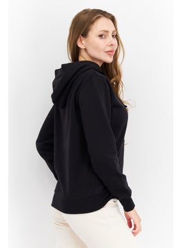 Champion Women Sportswear Fit Long Sleeve Training Sweatshirt, Black  - Image 3