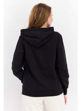 Champion Women Sportswear Fit Long Sleeve Training Sweatshirt, Black  - Image 4