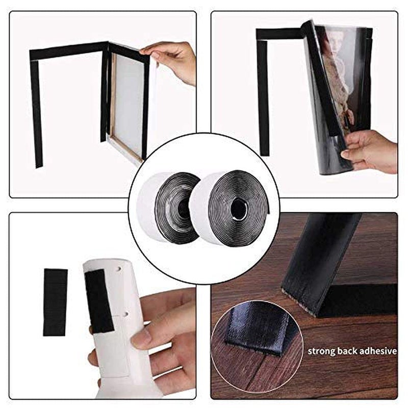 DIY Crafts DIY Crafts CTDIYHI51050 Reusable Hook Loop Strong Grip Fastener Male Femal Roll with Soft Touch Microfiber 1 12  - Image 4