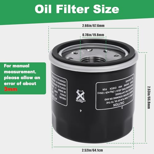 Podoy 2520799 Oil Filter 3084963 Compatible with Polaris Sportsman 500 450 400 Ranger 400 500 Scrambler 500 Trail Boss 330 Trailblazer 330 Magnum 325 330 425 500 Xplorer 400 500 Xpedition 325 425 (2 PCS) - Image 3