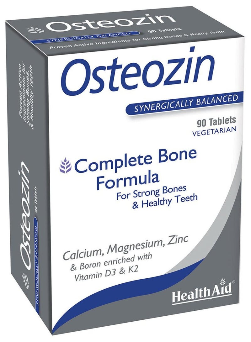 HealthAid Osteozin Bone Health Calcium Magnesium Zinc Tablets With Vitamin D Support 90 Tablets