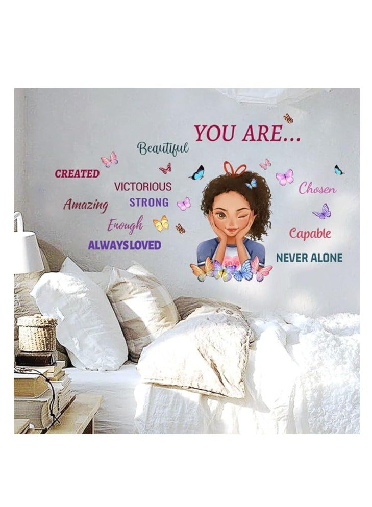 Today Idea Astronaut Wall Stickers, Outer Space Stars Wall Decals, DIY Removable Large Wall Art Decoration, Peel and Stick, for Kids Baby Boys Girls Playroom Bedroom Decor - Image 3