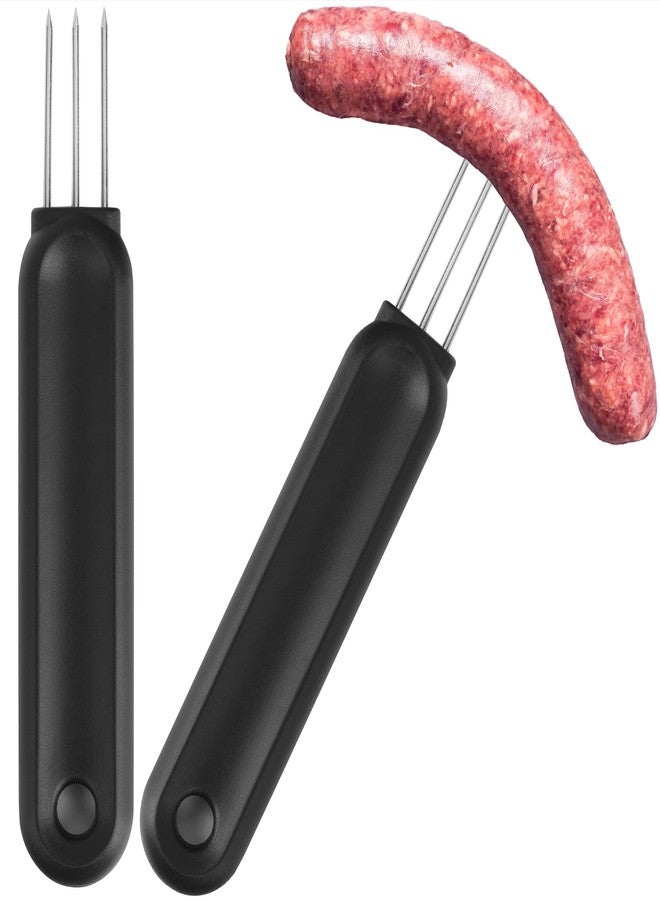 IMPRESA Extra Long Sausage Pricker Tool - Burst Prevention & Sausage Casing Pricker - Comfort Grip & Meat Tenderizer - Pack of 2, 6.5 x 1 in - Image 1