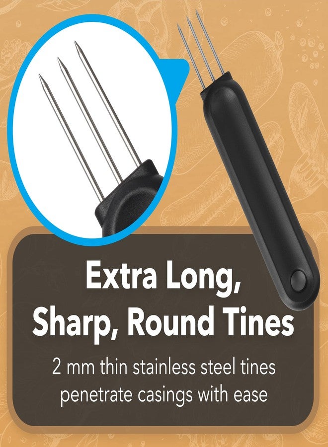 IMPRESA Extra Long Sausage Pricker Tool - Burst Prevention & Sausage Casing Pricker - Comfort Grip & Meat Tenderizer - Pack of 2, 6.5 x 1 in - Image 4