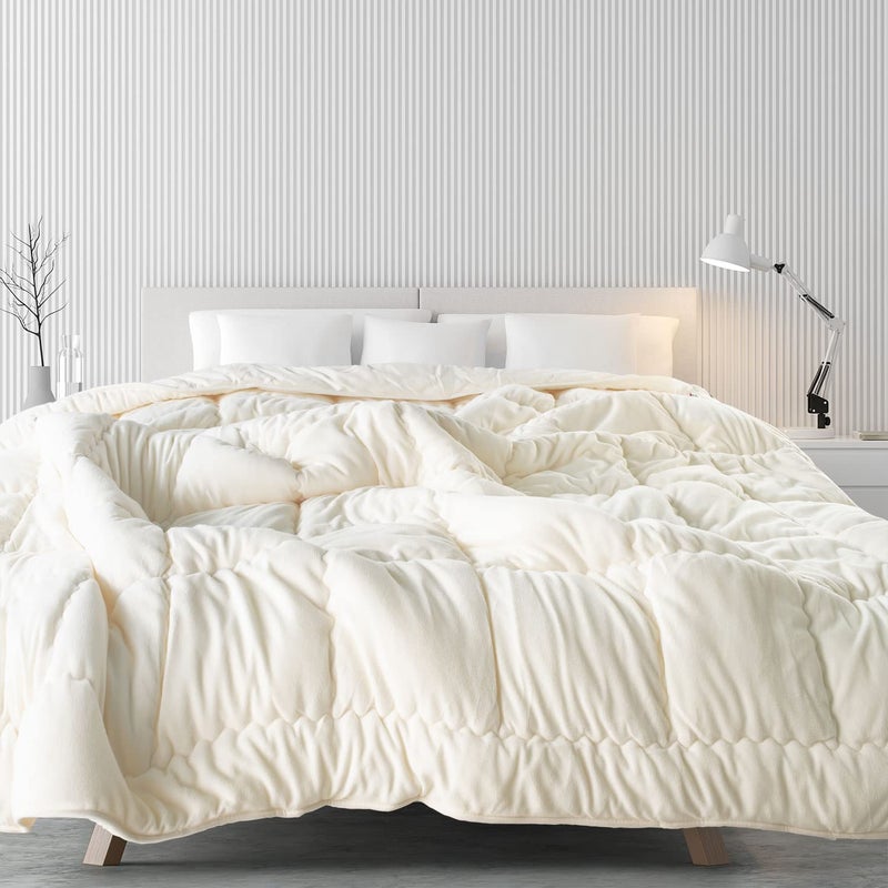 SPREAD SPAIN SPREAD SPAIN Microfiber Arctic Extreme Luxury Winters Quilt 700 GSM Ultra Soft Super Cosy Comfort for All Seasons Breathable Quilt Single 60x90 Inches Off White  - Image 3