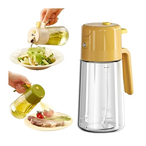 SKYTONE Oil Sprayer For Cooking- 2 in 1 Dispenser, 500 ml /18.6 oz- BPA Free- Dispenser Bottle Oil Mister-For Air Fryer, BBQ, Salad, Frying, Barbecue (1) - Image 1