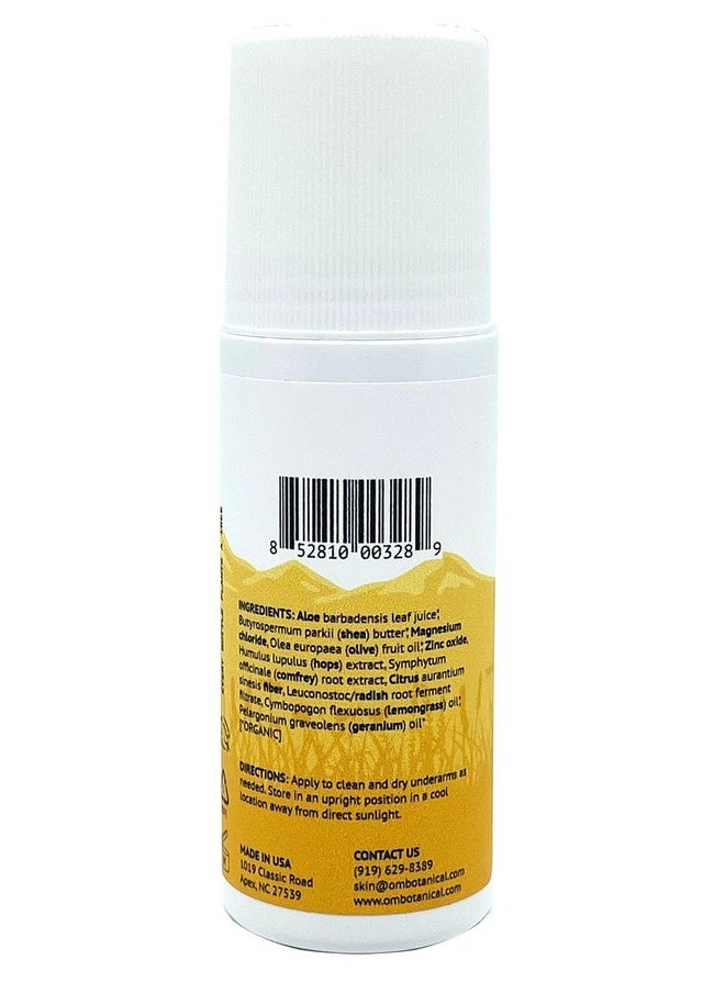 Om Botanical - Aluminium Free Natural Deodorant For Men, Women | Organic Hops and Magnesium Body Odor Eliminator | Free of Baking Soda. Best Roll On Deodorant by OM Botanical - Image 1